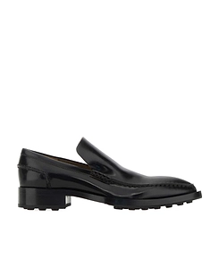Pointed-Toe Leather Loafers