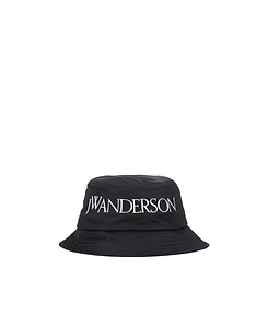 Jw Anderson Logo Embroidered Bucket Hat