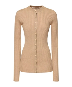 Rib Button Cardigan