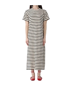 Striped Short Sleeve Dress