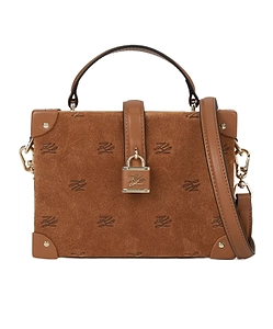 K/Autograph Suede Trunk Bag