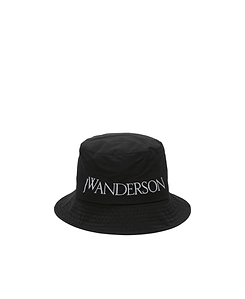 Jw Anderson Logo Embroidered Wide Brim Bucket Hat