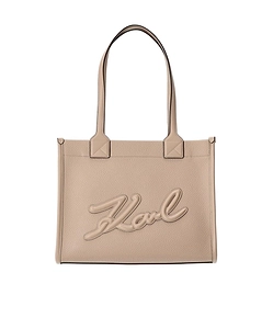 Karl Lagerfeld Logo Detailed Zip-Up Tote Bag