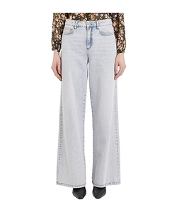 Denim Trousers With Belt Loops