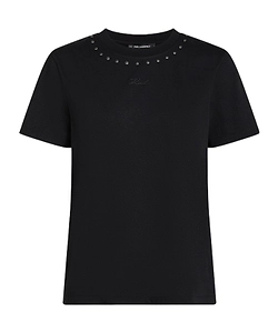 Stud-Embellished Crew-Neck T-Shirt