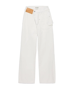 Jw Anderson Logo Patch Straight-Leg Jeans
