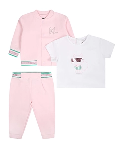 Short-Sleeved T-Shirt Long-Sleeved Jacket And Pants Three-Pack