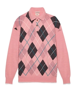 Jw Anderson X Pringle Argyle Polo Top