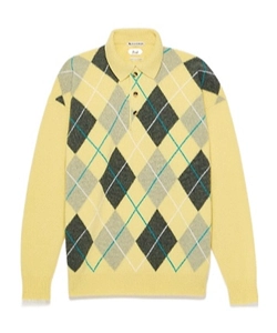 Jw Anderson X Pringle Argyle Polo Top