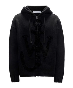 Jw Anderson Zip-Up Drawstring Hoodie