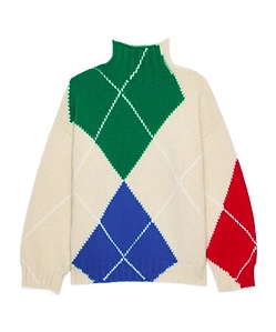 Jw Anderson X Pringle Turtle-Neck Argyle Jumper