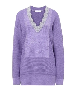 Lace-Trim Jumper