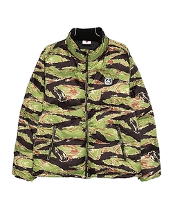 Tiger-Stripe Puffer Jacket
