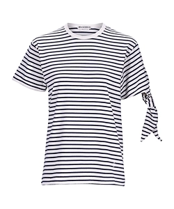 Jw Anderson Tie-Sleeve Striped T-Shirt