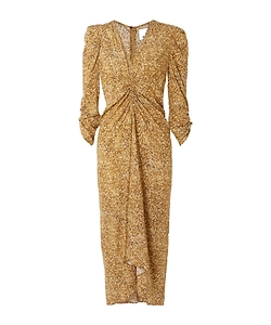 Albini Printed Pleated Dress