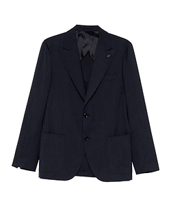 Button Pin Virgin-Wool Jacket