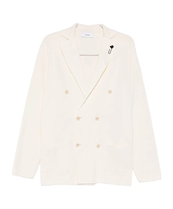 Lardini Double-Breasted Long-Sleeved Jacket