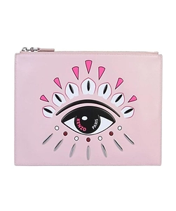 Embossed Eye Logo Clutch