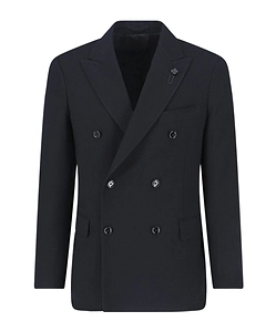 Lardini Double-Breasted Tailored Blazer