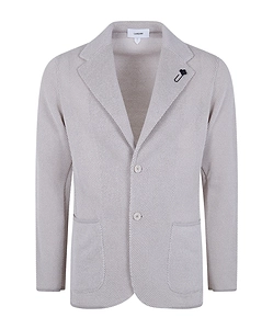 Lardini Single-Breasted Knitted Jacket
