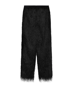 Straight-Cut Fringed Casual Pants