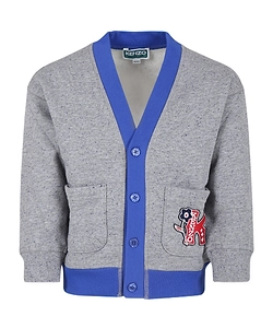 Kenzo Kids Logo-Appliqué Button-Up Cardigan