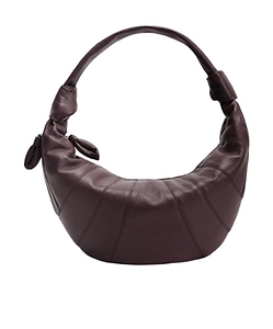 Lemaire Fortune Croissant Logo Embossed Shoulder Bag