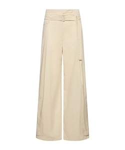 Double Belt Cotton Blend Pants
