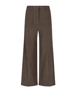 Low Classic Pleated Straight-Leg Trousers