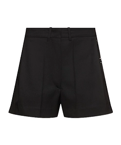 Low Rise Wool Blend Bermuda Shorts