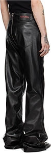 Belt And Loop Leather Pants