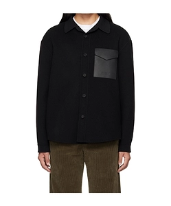 Black Emmanuel Double-Face Wool Jacket
