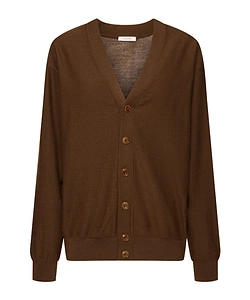 Long-Sleeved Knitted Cardigan