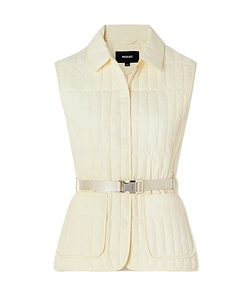 Helia With Belt Quilted Down Vest