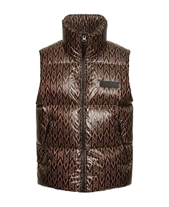 Kane Interwoven Letter Printed Down Vest