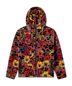 Pansies-Jacquard Fleece Jacket
