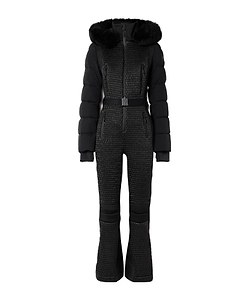 Lace-Up Hooded Onesie Ski Suit