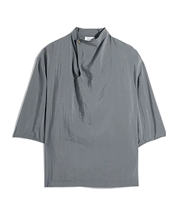 Lemaire Soft Collar Three-Quarter Sleeve Top