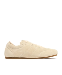 Soft Leather Lace-Up Sneakers