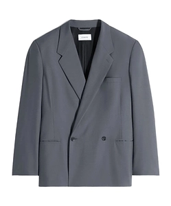 Lemaire Double-Breasted Oversized Blazer