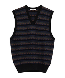 V-Neck Pattern Vest