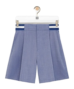Loewe Logo Detailed Pleated Shorts
