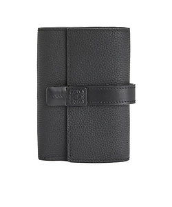 Small Vertical Wallet In Soft Grained Calfskin