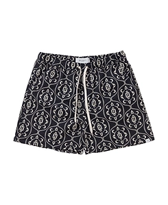 Pattern Printed Swimming Trunks