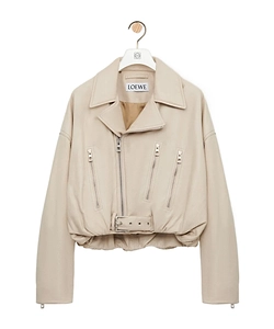 Zips Belted Biker Jacket