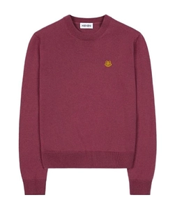 Tiger-Patch Knitted Jumper