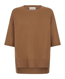 Lisa Yang Oversized Short-Sleeve Sweater