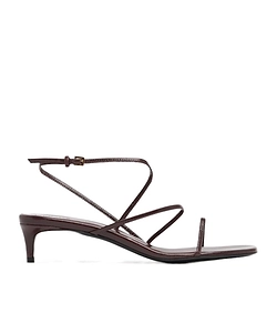 Alphabet Detail High-Heeled Sandals