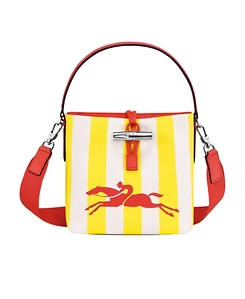 Small Roseau Logo-Print Bucket Bag