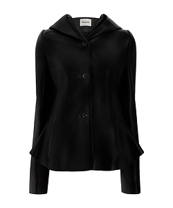 June Hooded Buttoned Jacket